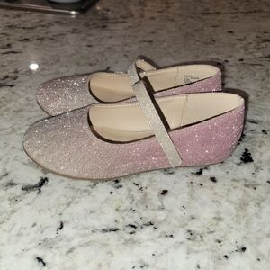 Ambre gold to pink sparkle Ballet flat
